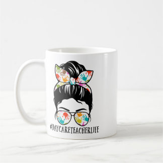 Mug Femme de la vie d'enseignante de garderie Nn Journ