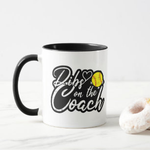 Mug Femme de l'entraîneur de softball, j'ai la priorit