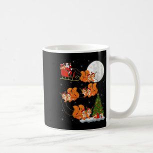 Mug Femme Écureuil Père Noël Traîneau Volant Drôle Mag