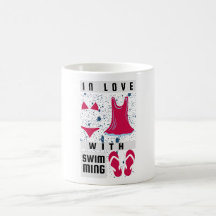 Mug Femme - En Amour Avec La Natation