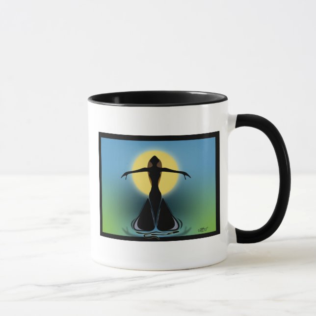Mug Femme en fleurs (Droite)