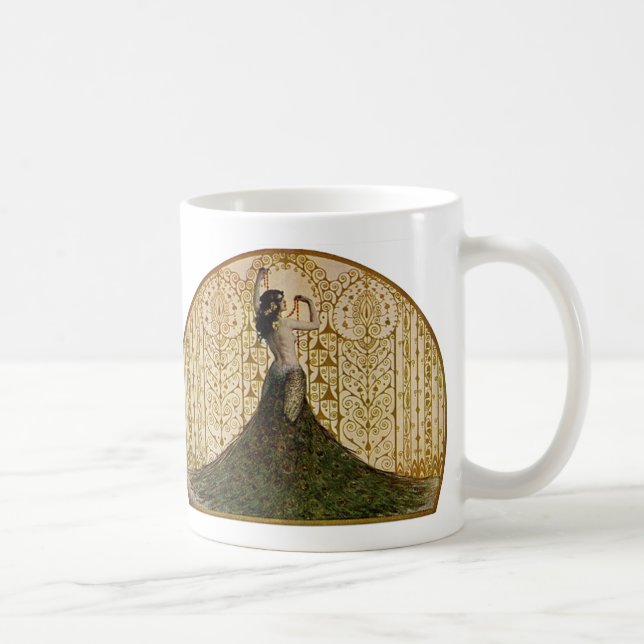 Mug Femme en jupe de paon (Droite)