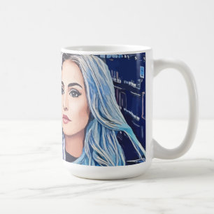 Mug Femme En Ville Surreal Art Abstrait