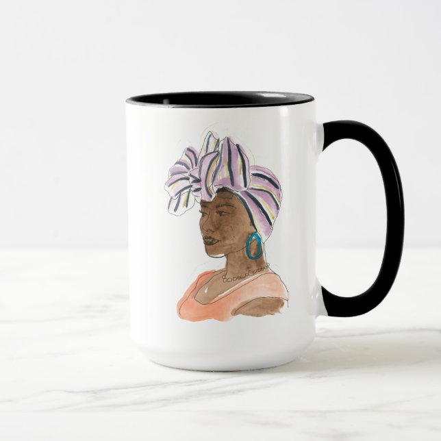 Mug Femme forte et belle (Droite)