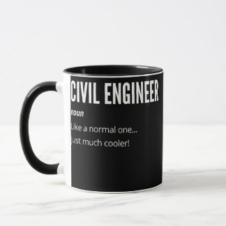 Mug Femme Ingénieur Civil Cadeau Noun Comme un normal