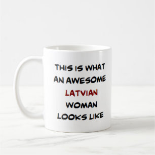 Mug femme lettone, géniale