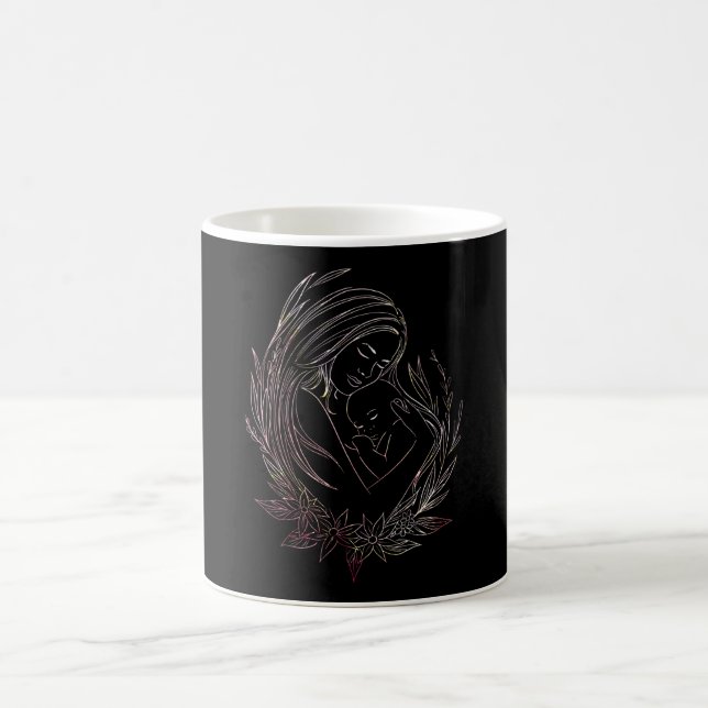 Mug Femme Mère Bébé Mini-femme Doula (Centre)