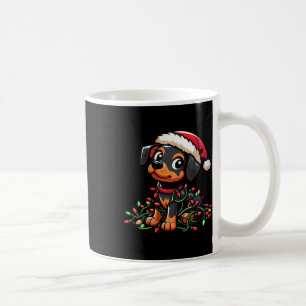 Mug Femme Miniature Pinscher Lumières de Noël Chien Am