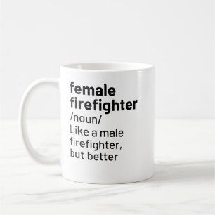 Mug Femme Pompier Définition Funny Pompier T