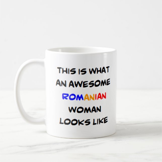 Mug femme roumaine, géniale (Gauche)