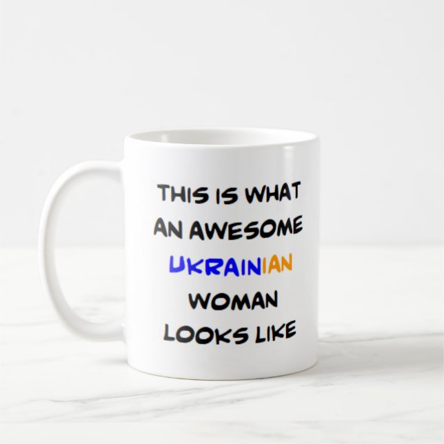 Mug femme ukrainienne, géniale (Gauche)