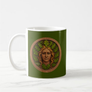 Mug Femme verte - Bois