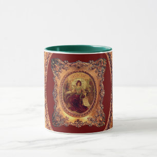 Mug Femme victorienne dans un cadre victorien élégant
