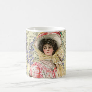 Mug Femme victorienne florale rose Régence