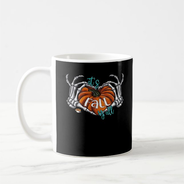 Mug Femmes C’est l’automne Y’all Citrouille Gnome Autu (Gauche)