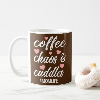 Mug Femmes Café Chaos et boudins Maman Vie Mère