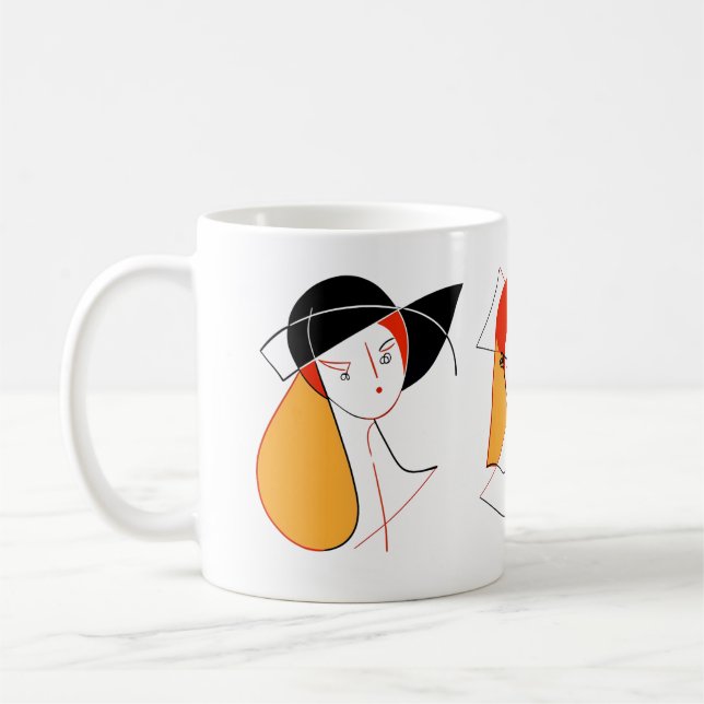 Mug Femmes Dans L'abstrait (Gauche)