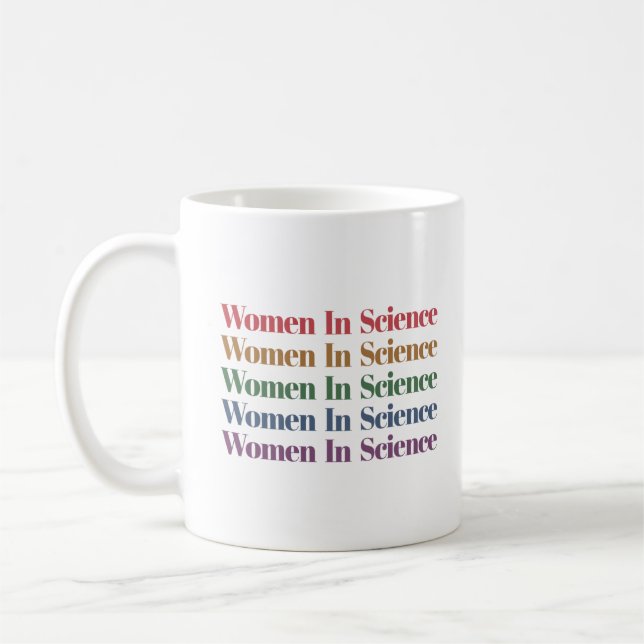 Mug Femmes En Sciences, Enseignante En Sciences, Amate (Gauche)