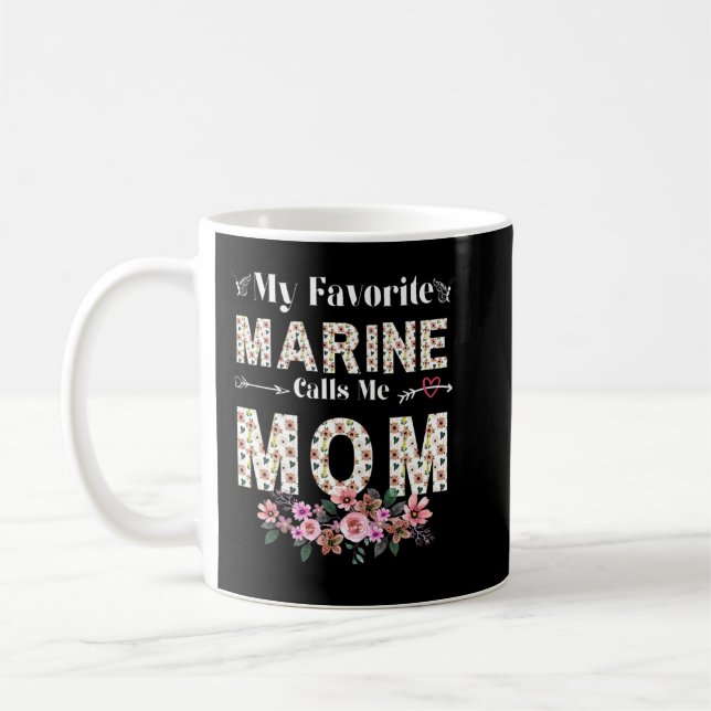 Mug Femmes Femmes Ma Marine Favorite Me Appelle Maman  (Gauche)