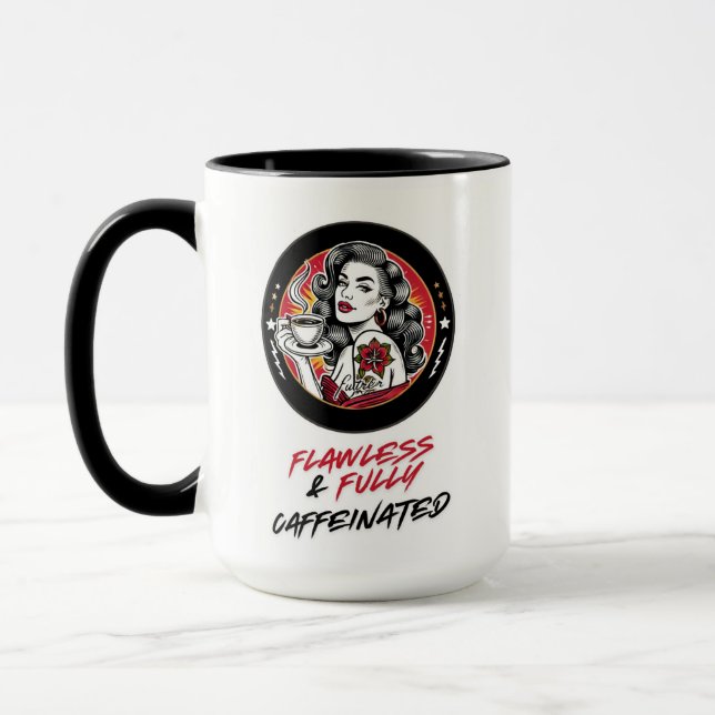 Mug Femmes fortes et belles qui aiment le café (Gauche)