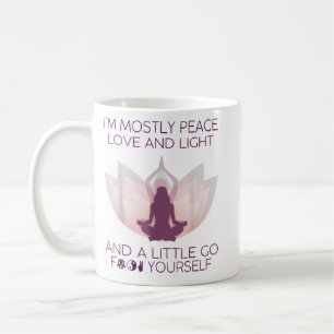 Mug Femmes Je suis principalement Peace Love And Light