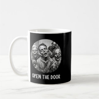Mug Femmes Ouvrez La Porte Chiens Zombies Drôle Hallow