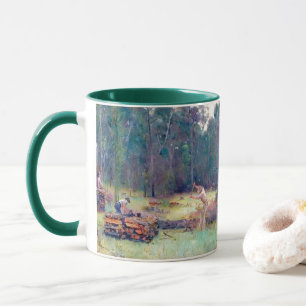 Mug Fendeurs de bois de charbonniers Tom Roberts 1886 