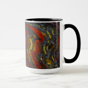 Mug Fer à Tiger en rouge, jaune, bleu