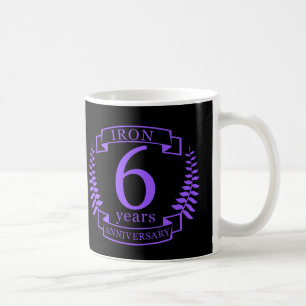 Mug Fer mariage anniversaire 6 ans