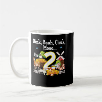 Mug Ferme de 2 ans Anniversaire Fête Animale Grange So