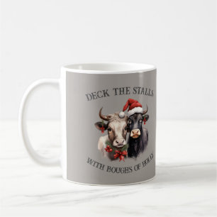 Mug Ferme de vaches de Noël Maison de campagne Rustiqu