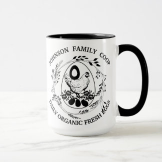 Mug Ferme familiale rustique Agritourisme OEufs frais