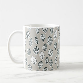 Mug Ferme Maison de Campagne Rustique Bleu Brun Clair 
