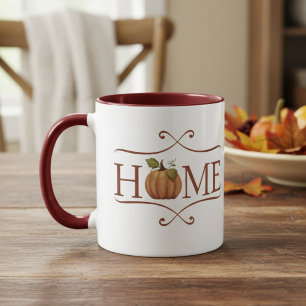 Mug Ferme moderne "Accueil" Automne cosy