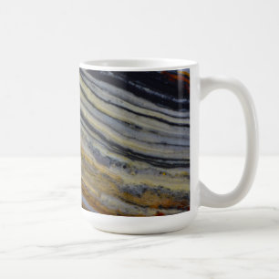 Mug Fermer une dalle de jasper striée