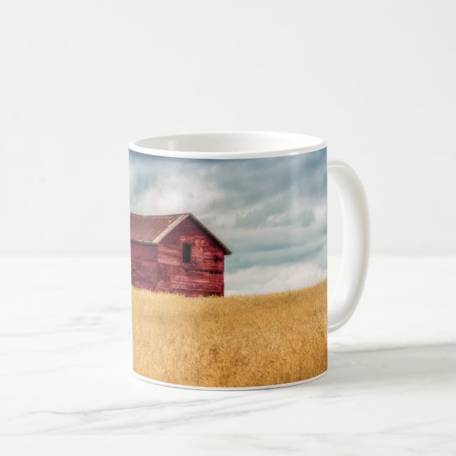 Mug Fermes | Vielle grange rouge (Devant droit)