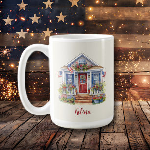 Mug Festif 4 juillet personnalisé patriotique