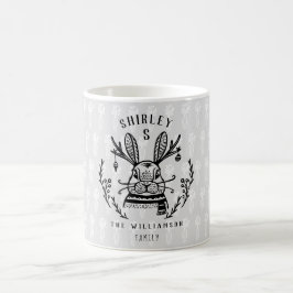Mug Festif Bunny de vacances Etching famille Monogramm