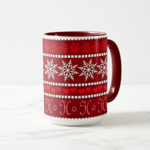 Mug Festif Fête de la neige et conception de rennes