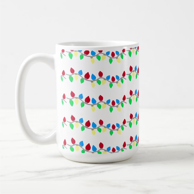 Mug Festif lumières à cordes de Noël (Gauche)