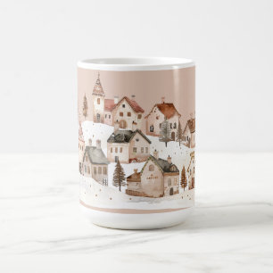 Mug Festif : Village de Noël dans la Neige