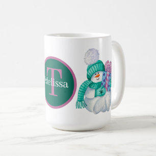 Mug Festin bonhomme de neige ajouter monogramme