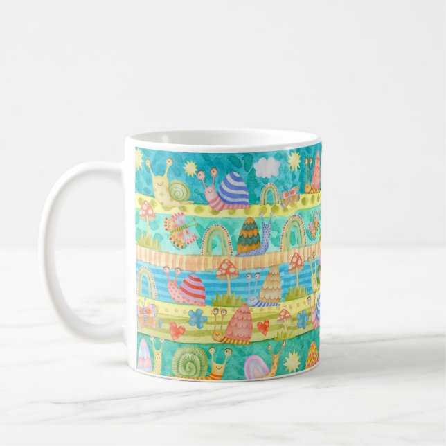 Mug Festival des escargots aquarelles (Gauche)