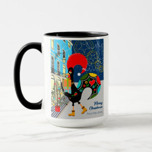 Mug Festivals de Noël avec le coq portugais