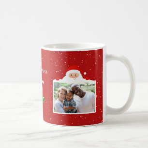 Mug Festive Cheeky Père Noël - Photo personnalisée 