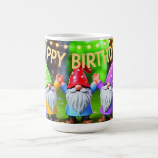 Mug Festive Garden Gnomes Birthday Celebration