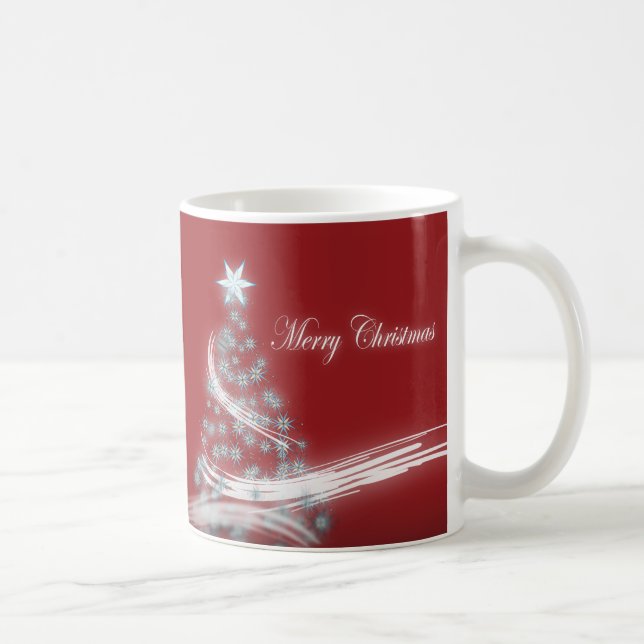 Mug Festive Star Chic Noël À feuillage persistant (Droite)