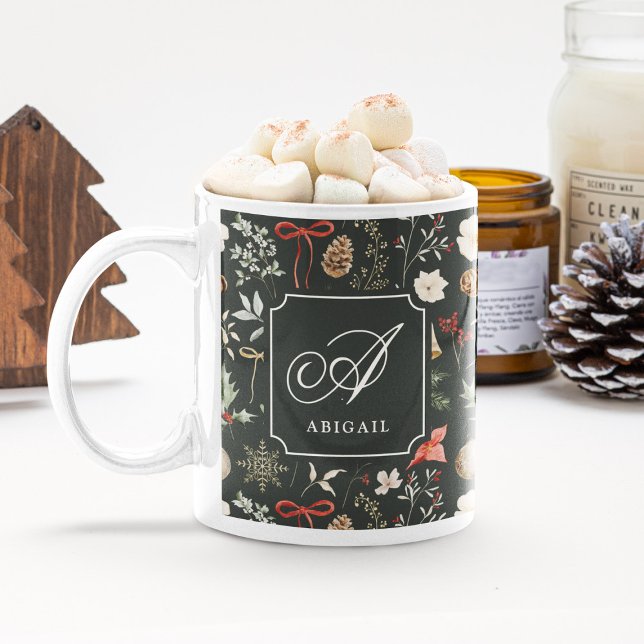 Mug Fête botanique d'hiver Cadeau de Noël (Créateur téléchargé)