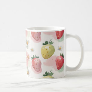 Mug Fête d'anniversaire aux fraises mignonnes