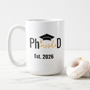 Mug Fête de graduation amusante de l'étudiant de PHD